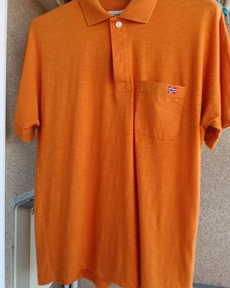 polo donna Napapijri colore arancione 