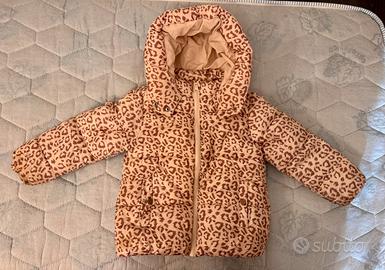 Giubbotto bambina 5-6 anni, fantasia leopordata