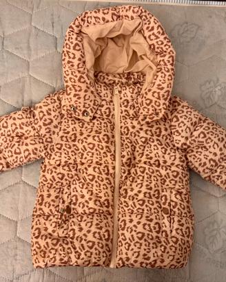 Giubbotto bambina 5-6 anni, fantasia leopordata