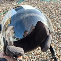 Casco CGM bianco scooter moto