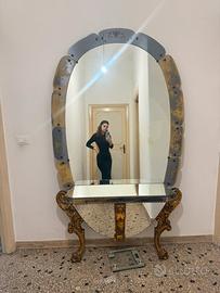 Specchiera con Consolle Barocco Veneziano - Roma