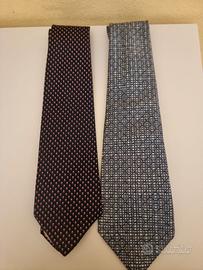 Coppia di cravatte vintage Scarpati Milano