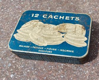 scatola vintage 12 cachets kalmine anni'60