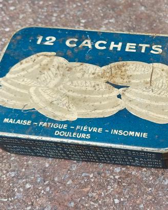scatola vintage 12 cachets kalmine anni'60