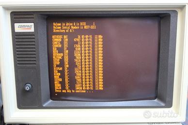 c.e.r.c.o. monitor CRT solo fosfori ambra gialli