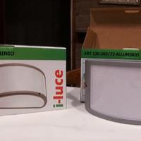 2 Applique LED per esterni alluminio