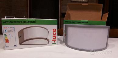 2 Applique LED per esterni alluminio