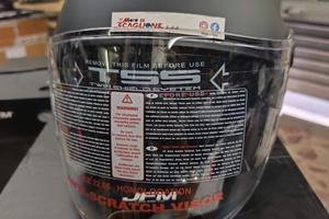 TG XXL CASCO JET JFM NERO OPACO DOPPIA VISIERA ART