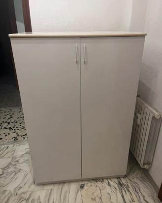 Mobile appendiabiti bianco in legno - GRATIS