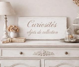 Insegna in legno per decoro parete