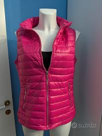 Gilet smanicato fucsia imbottito tg 46 / L nuovo