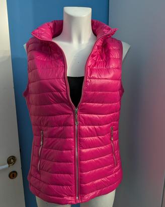 Gilet smanicato fucsia imbottito tg 46 / L nuovo