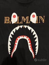 t shirt balmain x bape