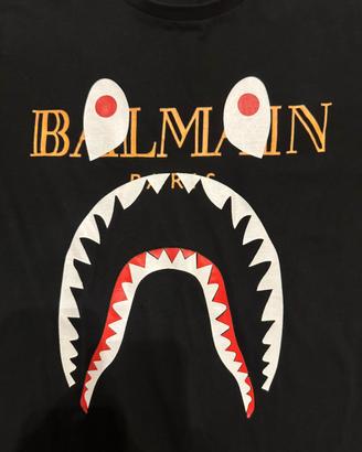 t shirt balmain x bape