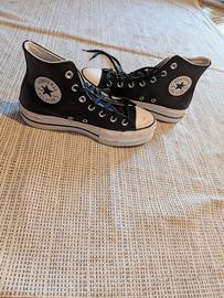 All Star pelle nera taglia 37