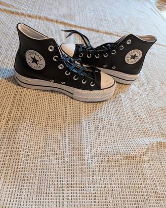 All Star pelle nera taglia 37
