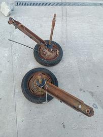 coppia differenziali ruote tamburi piaggio ape 50