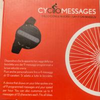 Led programmabile scritta ruote bicicletta