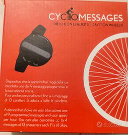 Led programmabile scritta ruote bicicletta