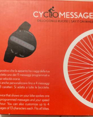 Led programmabile scritta ruote bicicletta