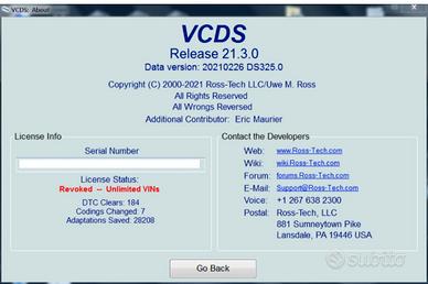 Ripristino licenza revocata vcds Atmega 162 Hex-V2