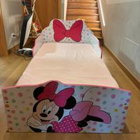 Lettino letto bambina Minnie completo di materasso