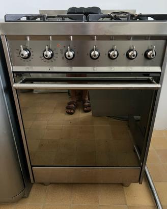 Cucina 4 fuochi Forno gas Smeg