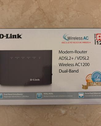 Modem Router Adsl Wi-Fi AC 1200 D-Link