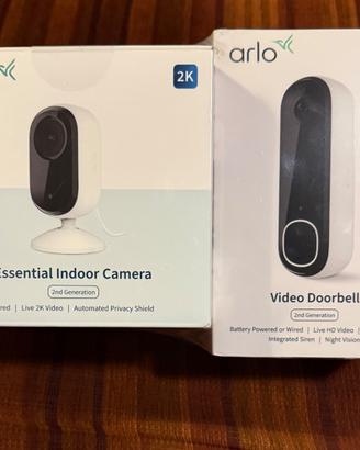 Kit Arlo Videocitofono Wi-Fi + Telecamera 2K N