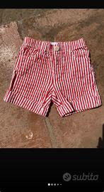 Nuovissimo pantaloncino a righe II Gufo 9 mesi