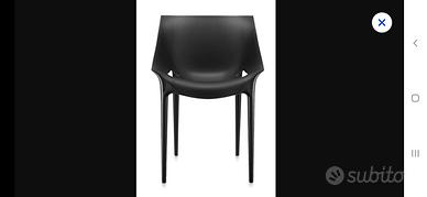 n° 6 sedie Kartell dott Yes nere