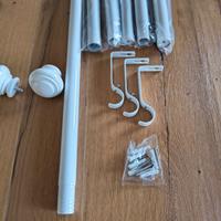 Palo per tende telescopico in metallo allungabile