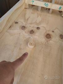 Shuffleboard fatto a mano