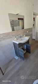 Mobile bagno con specchio.
