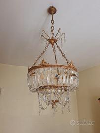 lampadario in stile impero vintage