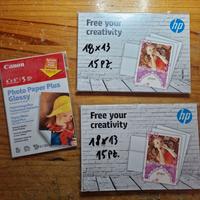 CARTA FOTOGRAFICA HP PER STAMPANTE