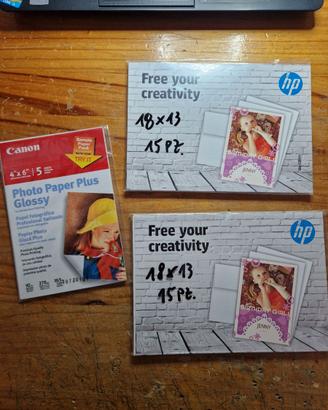 CARTA FOTOGRAFICA HP PER STAMPANTE