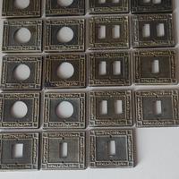 placche interruttori in ottone vintage