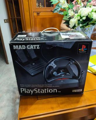 Volante Mad Catz per PlayStation 1 con pedali