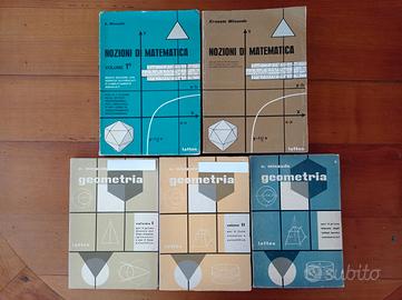 N. 5 volumi di matematica - prof. Ernesto Minaudo