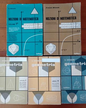 N. 5 volumi di matematica - prof. Ernesto Minaudo