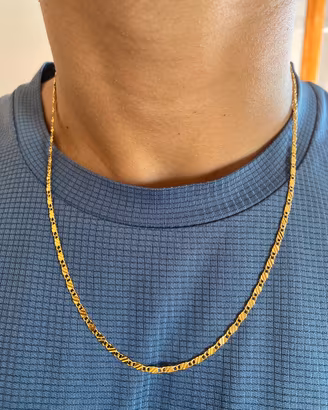 Collana placcata in oro 18K 3MM 50CM