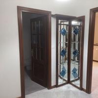 Specchiera decorata con ganci appendiabiti