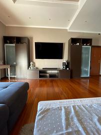 Parete attrezzata in wenghe