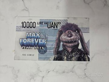 Banconota da collezione di Max Pezzali Uan