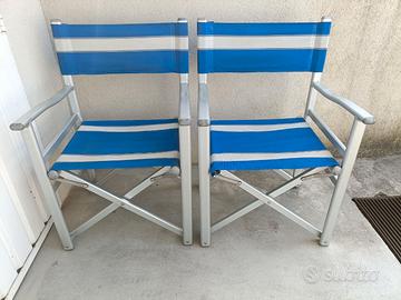 Set "Ombrellone con supporto e 2 sedie pieghevoli"