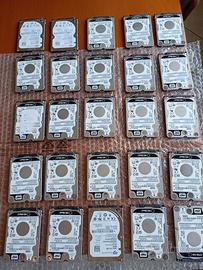 LOTTO N. 25 HARD-DISK 2.5" 500 GB CADAUNO - TESTAT