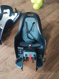 seggiolino bimbo bimba piu attacco universale bici