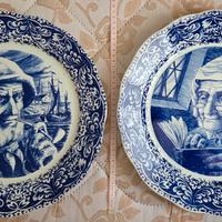 Coppia piatti antichi Boch Frères 