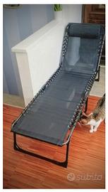 Letto / Sdraio pieghevole molto solido in acciaio 